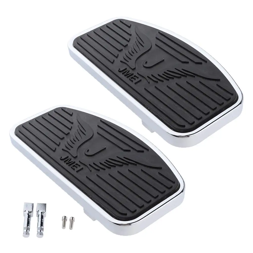 

Черные металлические складные подножки для пассажира, универсальный комплект для Honda VTX 1300 1800, Suzuki Intruder 400 800