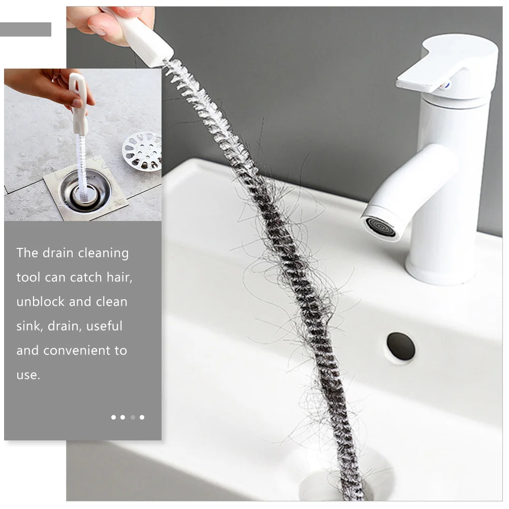 

10pcs Cleaning Brush Sink Hair Remover Flexible Drain Pipe Cleaner Tool Sink Drain Unblock Hair Catcher Sewer Cleaner Tool
