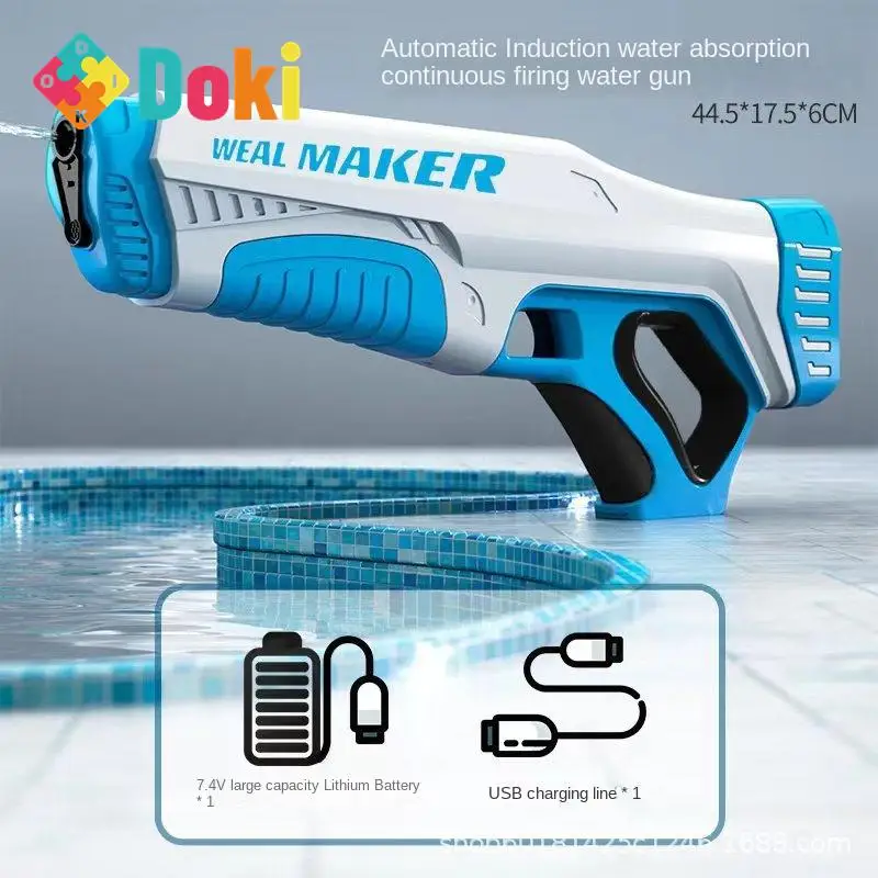 

DokiToy New Electric Water Gun Automatically Senses Absorption And Is Fully Waterproof For Children In Fights 2023 Drop Shopping