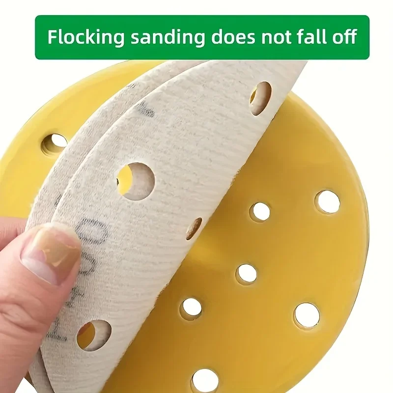150mm Sandpaper - Coarse Size 60/80/120/180/240/320/400 - 15 Holes - Diameter 6