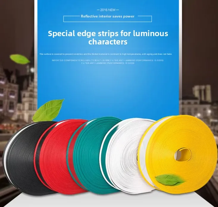 LED Sign Border Strip 8cm 10cm Aluminum-Plastic Edge Trim for Light Box & Flat Letter, Easy Installation DIY Signage Material