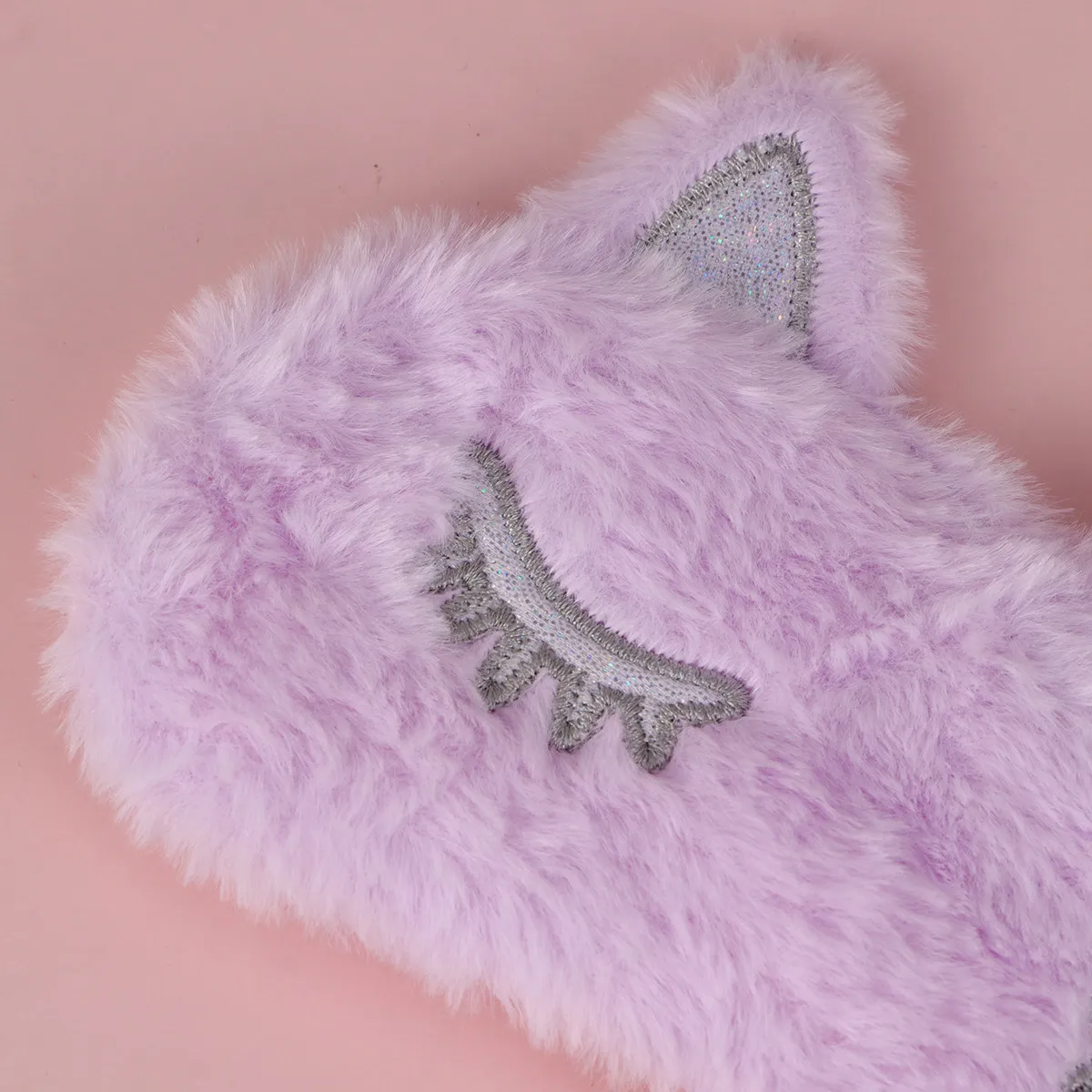 Blackout Eye Mask Unicorn Design Light Blocking Sleeping Eye Cover Comfortable Soft Fabric for Restful Sleep Purple