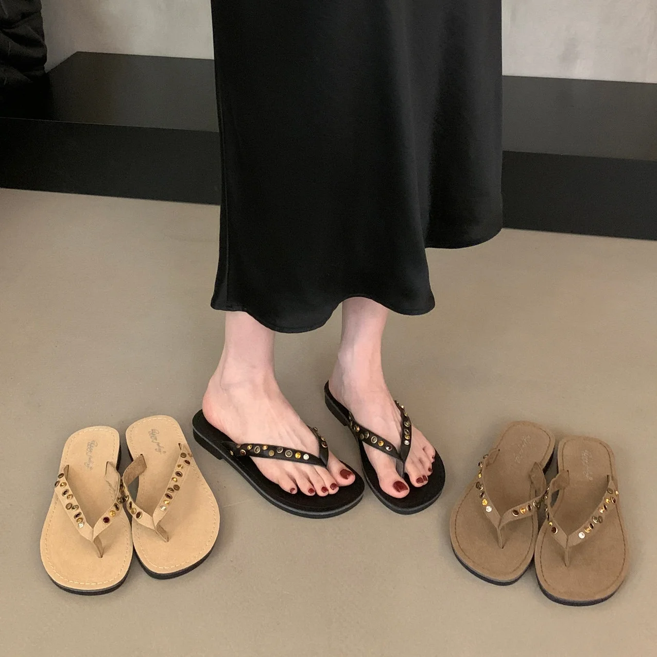 

Bailamos 2026 Brand Women Slippers Flat Heels Sandals Open Toe Summer Shoes Woman Soft Outdoor Slides Beach Flip Flop Mujer