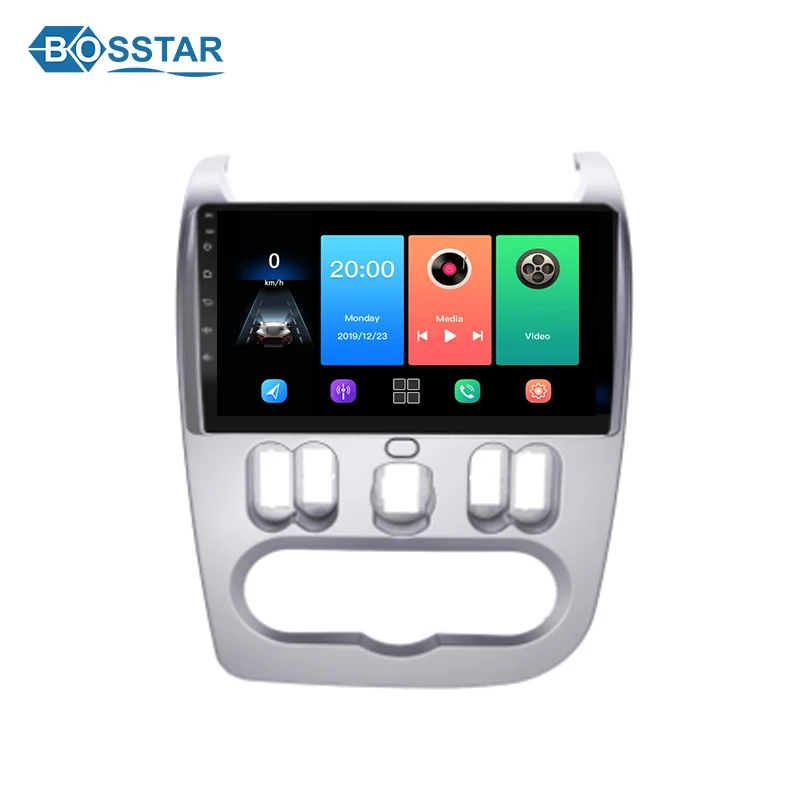 714HotAndroid Radio Estéreo de coche para Renault Logan L90 Sandero Lada Lergus Largus Dacia Duster 2010-2017 reproductor de DVD de coche