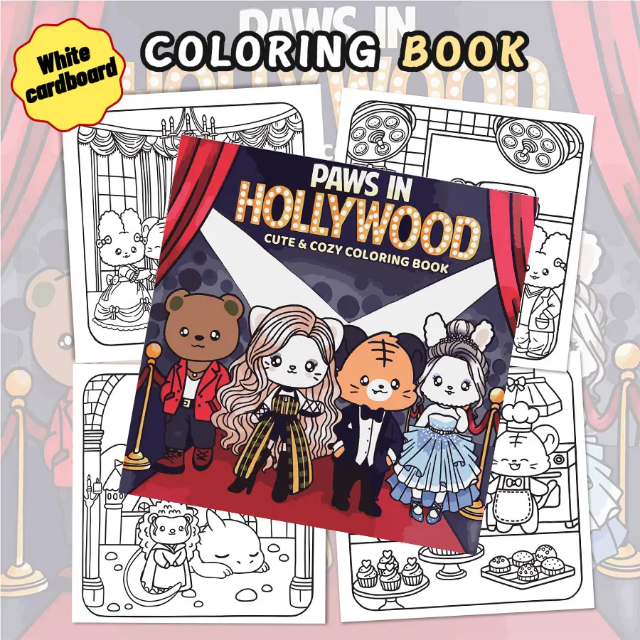 Adult Coloring Books Creative Scene Illustrations Fun Stress - Relieving Coloring for Family Creativity at Home