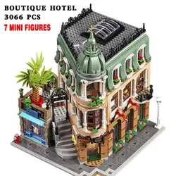 3066 PCS Boutique Hotel Modular Building Blocks Bricks Toys Birthday Christmas Gifts Compatible T63336 10297