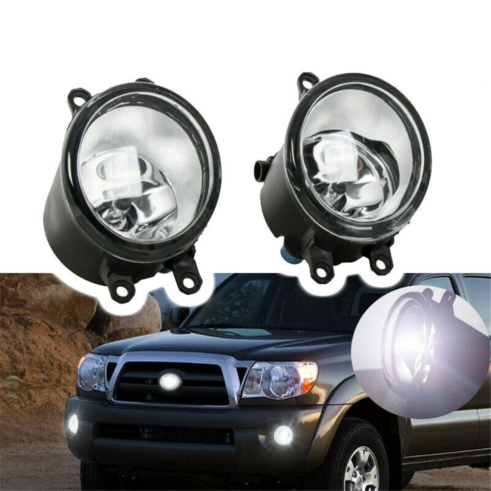 

2Pcs Left & Right Front Bumper Halogen Fog Lights H11 Driving Lamps for Toyota Camry Corolla RAV4 Yaris