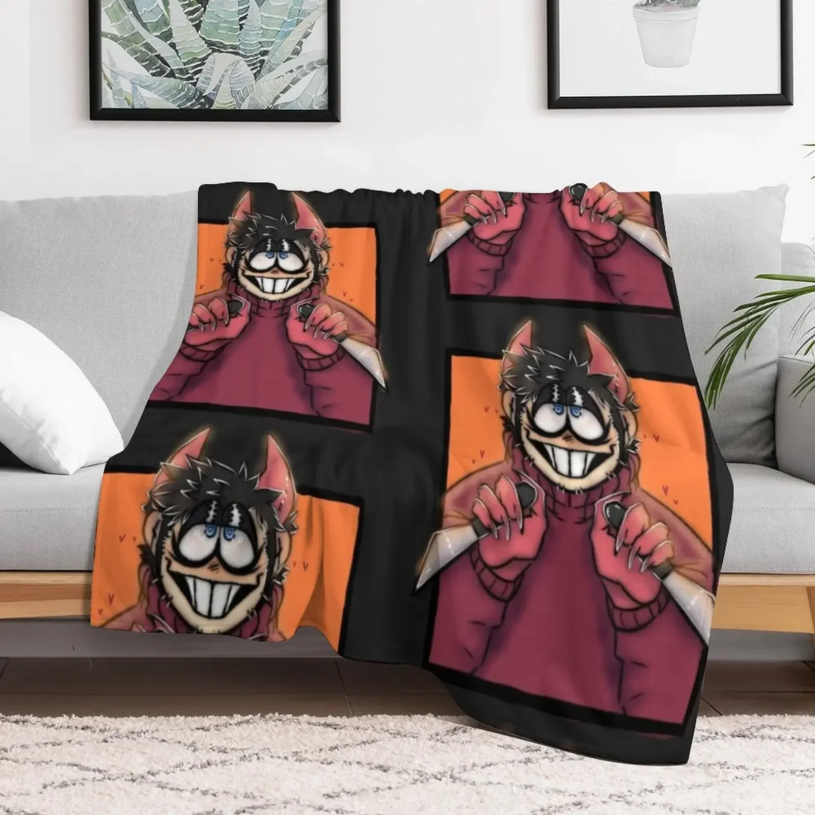 

Bob Velseb Throw Blanket Cute Furrys Thermal Blankets blankets and throws decorative Custom For Decorative Sofa Blankets