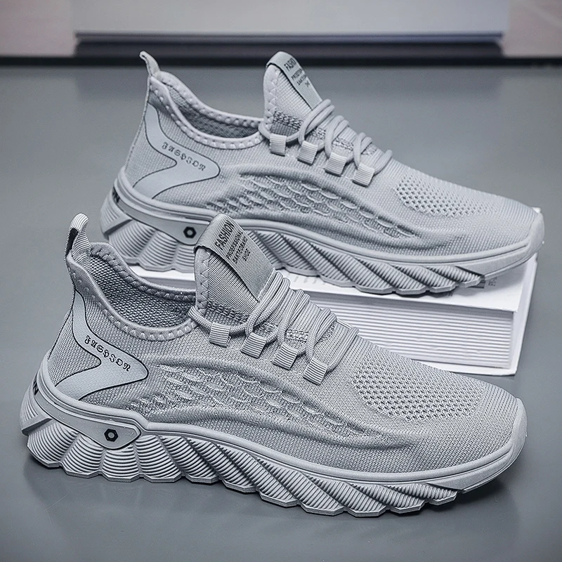 

Мужские повседневные кроссовки, новые летние дышащие крутые спортивные туфли, уличные кроссовки, мужские легкие спортивные кроссовки с сеткой для бега и ходьбы