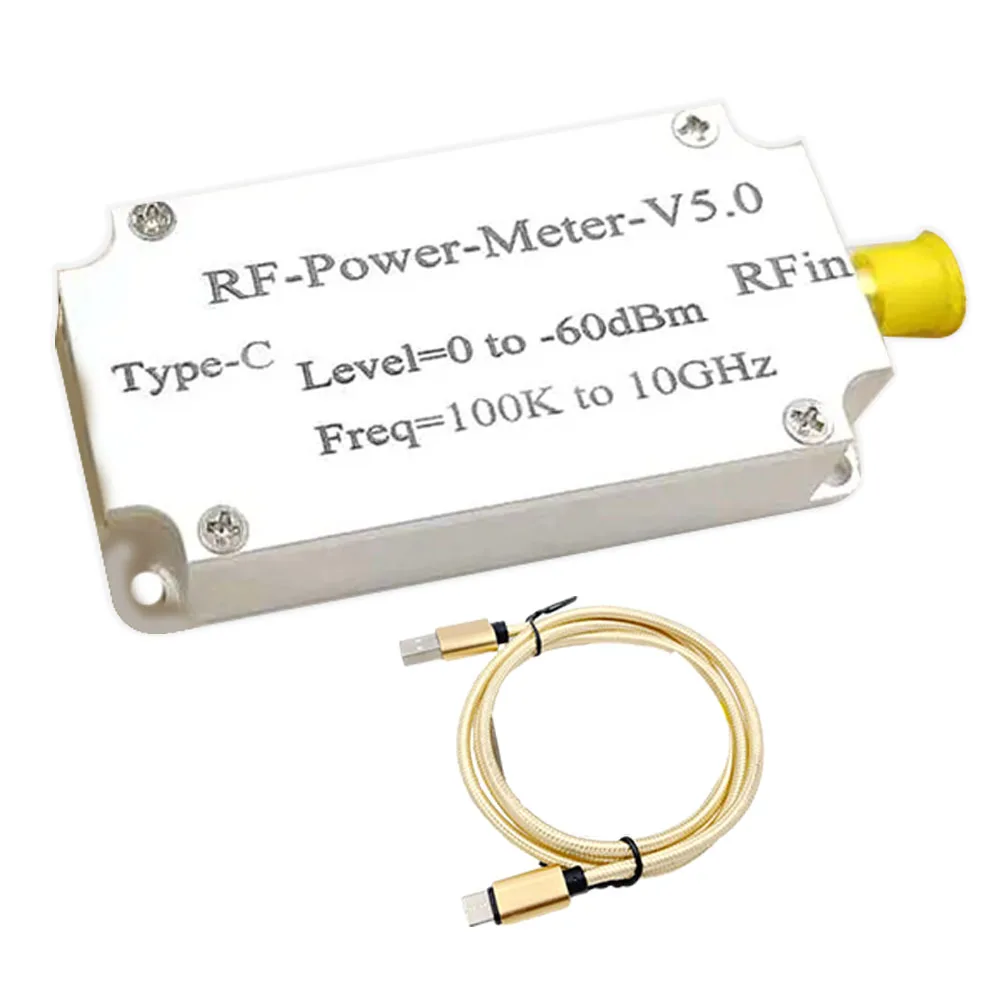 

Портативный USB-измеритель мощности V5, высокоточный анализатор мощности на экспорт, 100K, диапазон 10 ГГц, простой в использовании и переноске