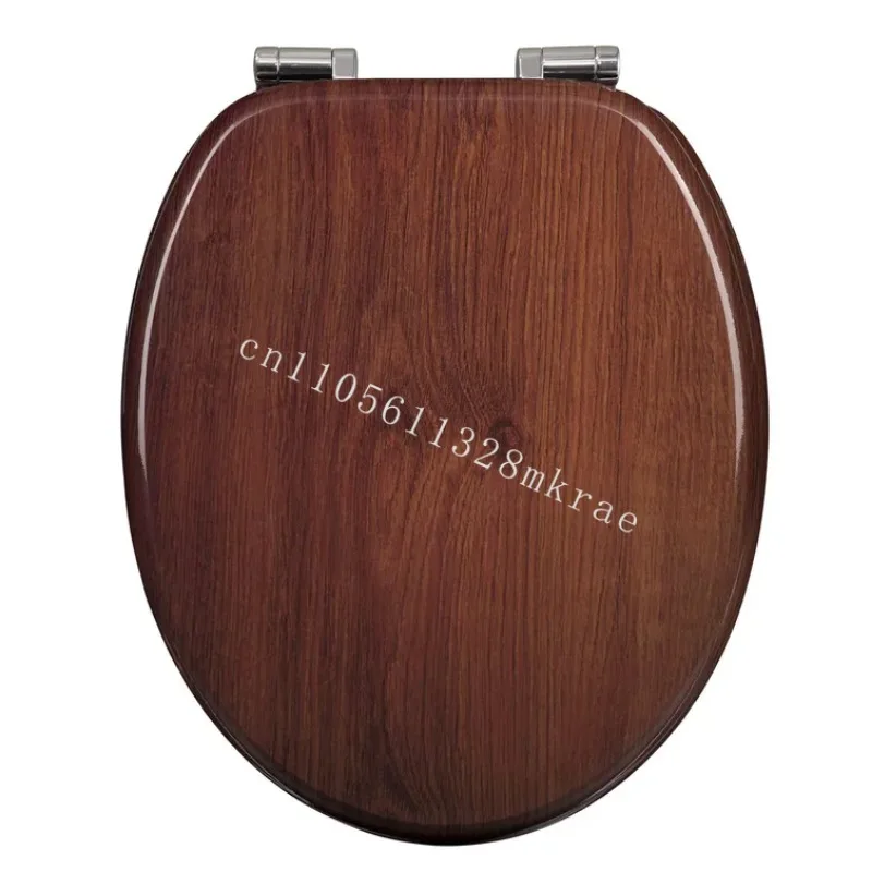 

New bathroom wooden veneer wooden toilet cover MDF toilet cover