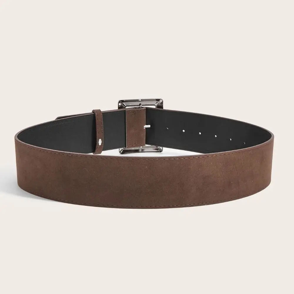 Замшевый широкий ремень Maillard Styles, модный повседневный деловой поясной ремень, универсальный роскошный дизайн, пояс с пряжкой, подарки