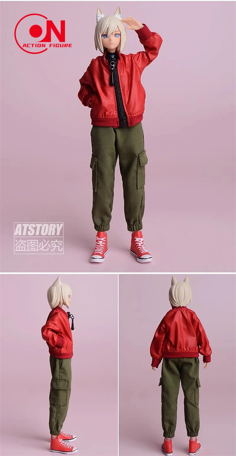 1/12 Schaal Vliegende Jas Jas Kleding Model Fit 6 "Romankey X COWL TBL Vrouwelijke Soldaat Action Figure Body pop