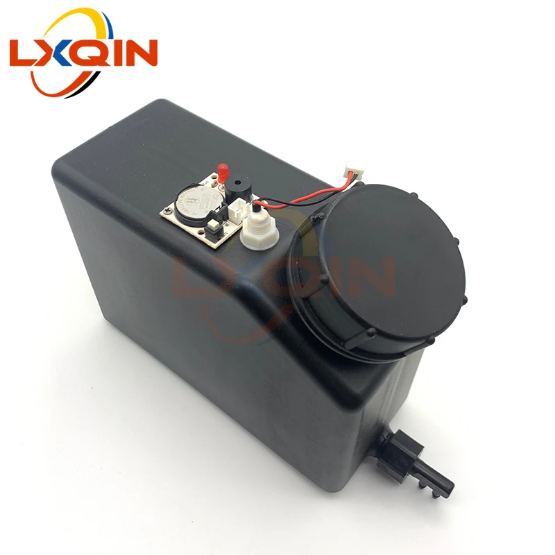 

LXQIN 1.5L Double Outlet UV ink Cartaiage with level sensor alarm board for ink supply system uv printer 1.5 bottle ink tank