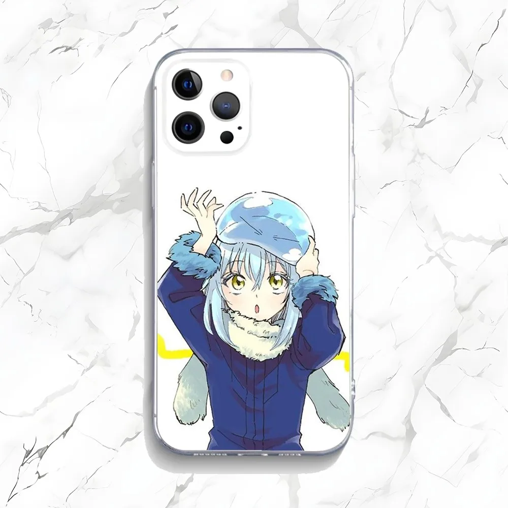 Cute Rimuru Tempest Phone Case For iPhone 15,14,13,12,11 Plus,Pro,Max,XR,XS,X,7,8 Plus,SE,Mini Transparent Silicone Soft