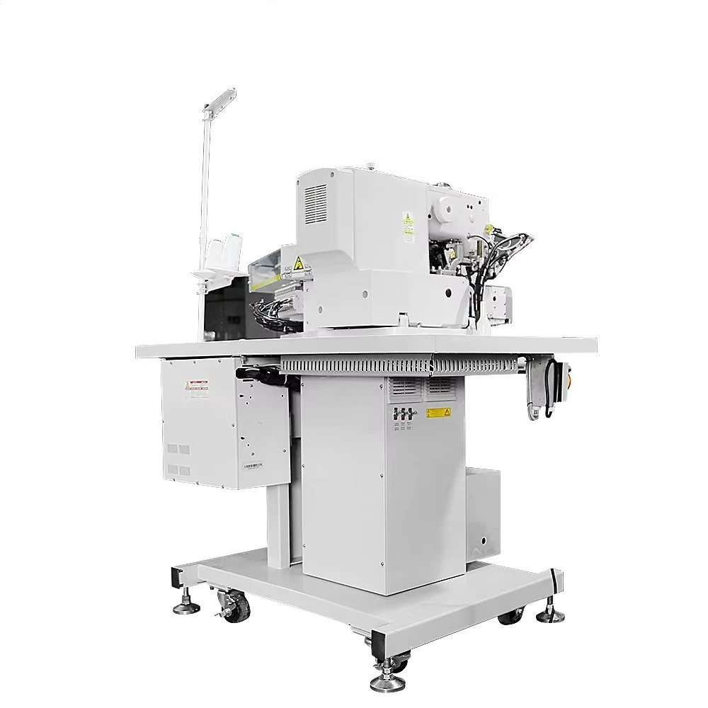 ROSEW GC254L-ZD Manual Double Lock Belt-loop Attaching Sewing Machine Metal Iron Construction Computerized Motor