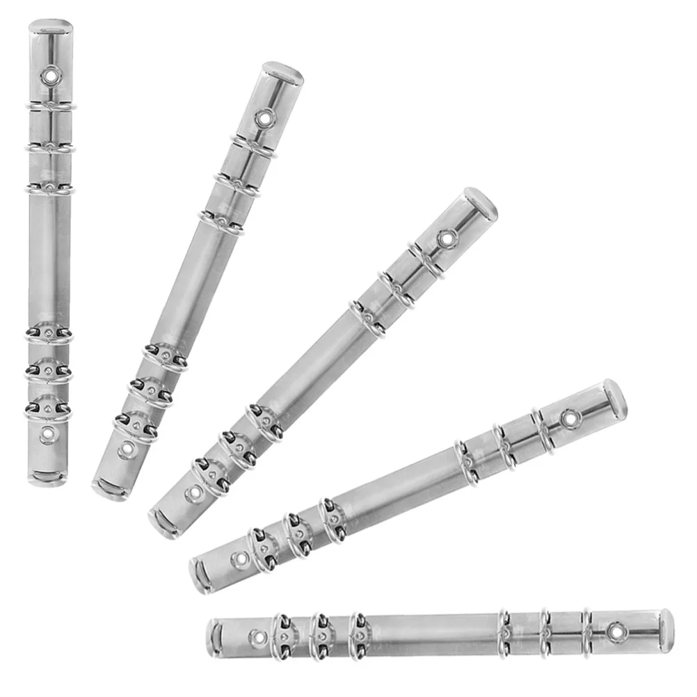 5 قطعة 6-حلقة الموثق آلية معدنية فضفاضة ورقة دفتر ملزمة عدة لسجل القصاصات DIY بها بنفسك اكسسوارات مكتب المدرسة استخدام