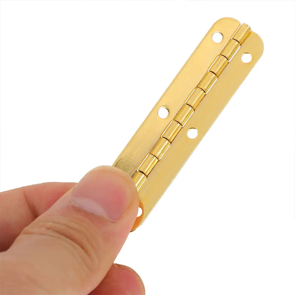 10pcs Piano Folding Hinges For Wood Diy Crafts Jewelry Box Cabinet Door Folding Hinges Durable 180 Degree Design