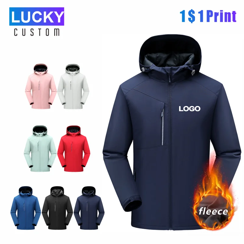 Men\'s Warm Jacket Custom Printed Embroidered Logo Women\'s Hoodie Plus Cashmere High Quality Men And Women Same Style Jacket 4xl