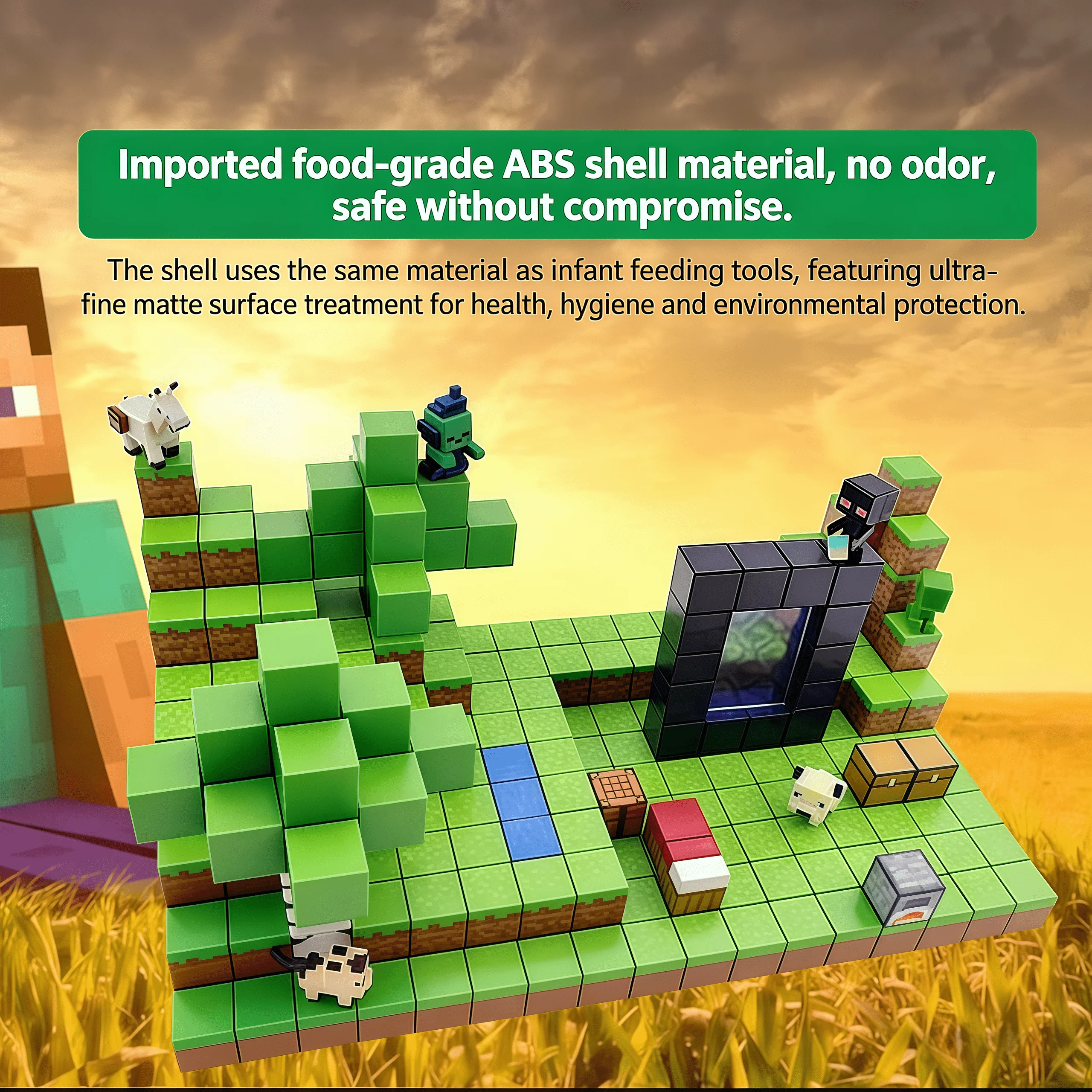 49-160個の磁気ブロック（磁気キューブ） – 3歳以上のお子様向けのSTEM玩具。 積み重ね可能、男の子と女の子へのハロウィーン/クリスマスのギフトに最適です。