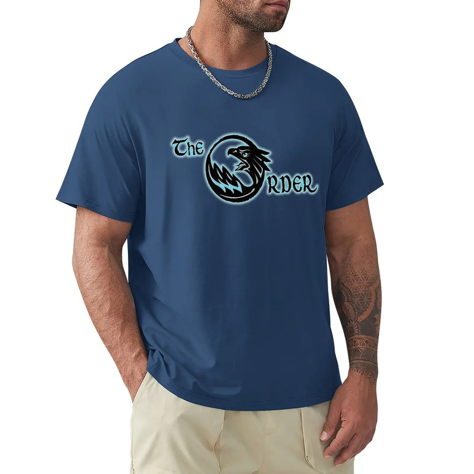 

The Order Universe Books logo T-Shirt summer top vintage plus sizes mens vintage t shirts