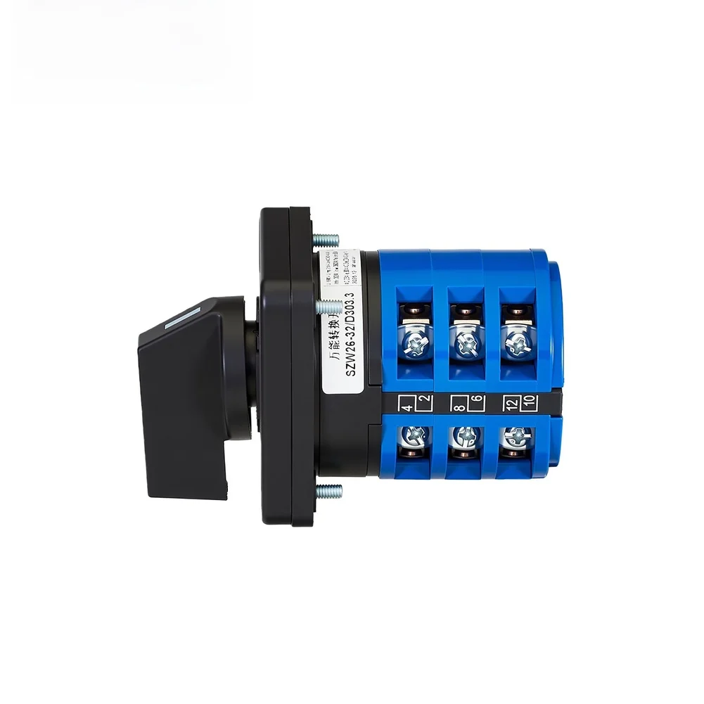 3 Position Multi-purpose Changeover Switch SZW26-32/D303.3 3 Section Rated 660V 32A for AC 50Hz 60Hz and DC Circuits