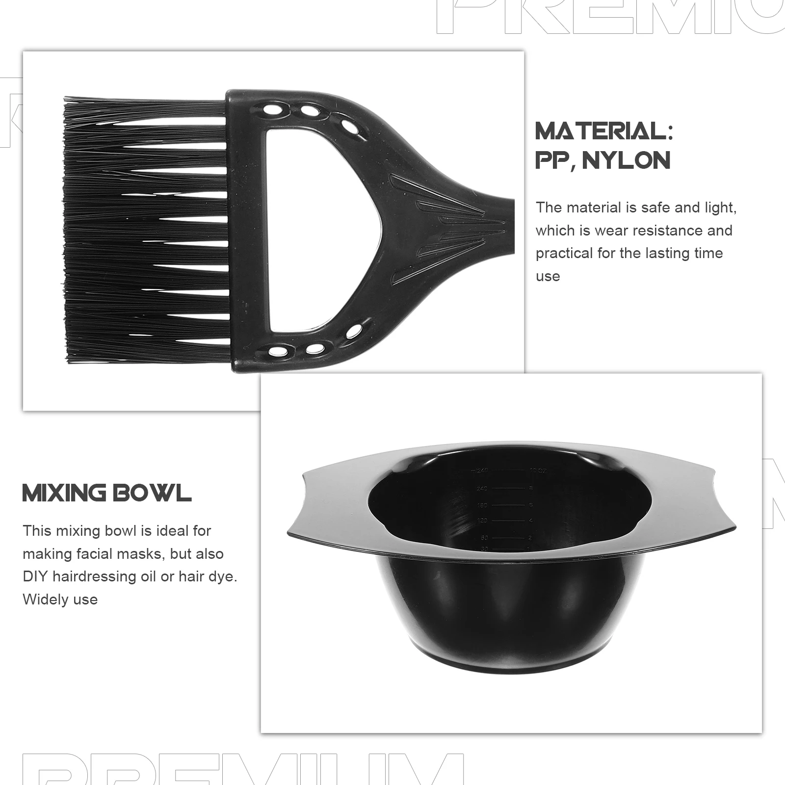 

1 set 1 Dye Kit Professional Salon Quality Color Brush Bowl Set Mixing Tools Hair Dye Brush for Hair Coloring Products