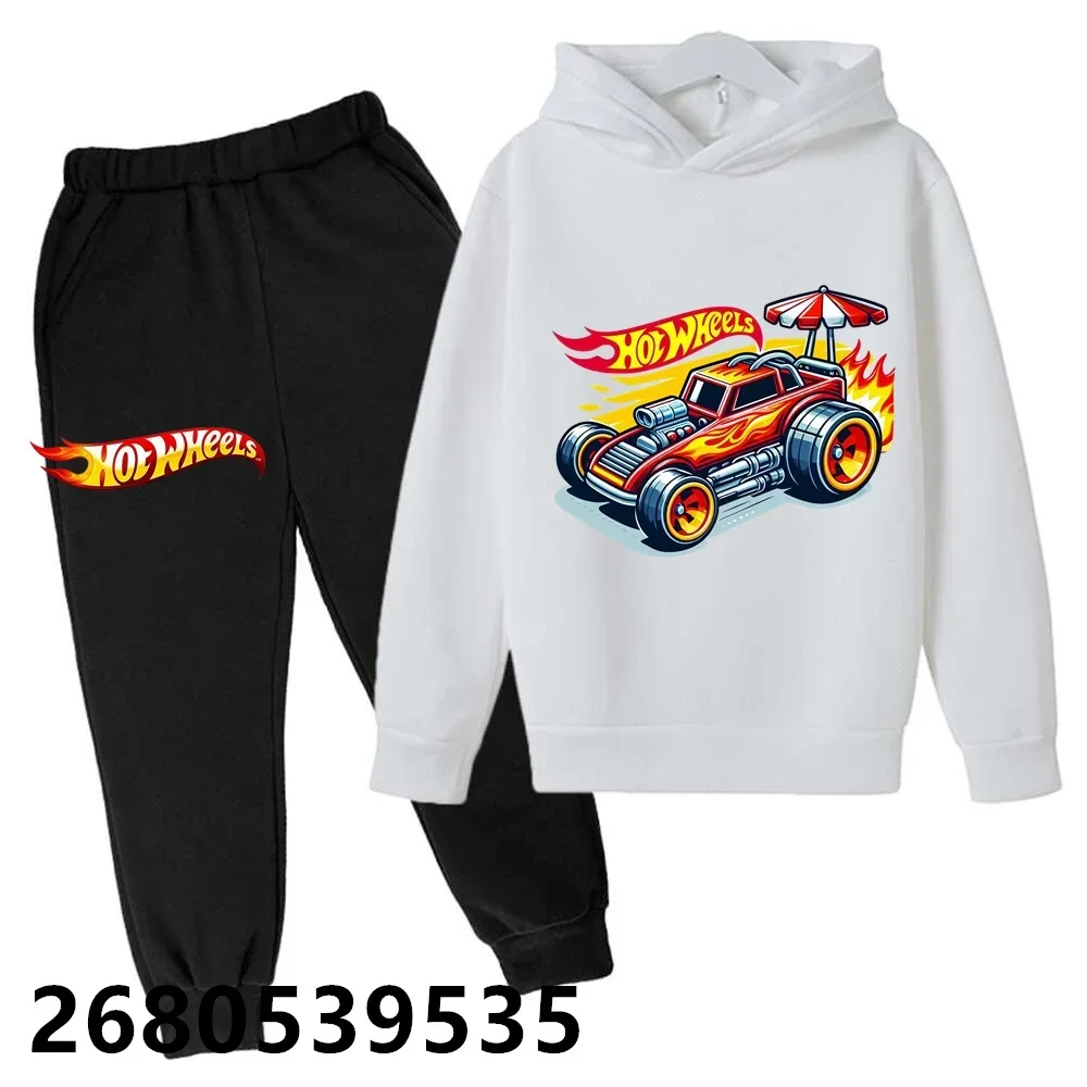 Disney Cars Boys Racing Hoodies Set Children Cartoon Casual Sweatshirts Kids Lightning McQueen Long Sleeve Casual Outwears 3-14T