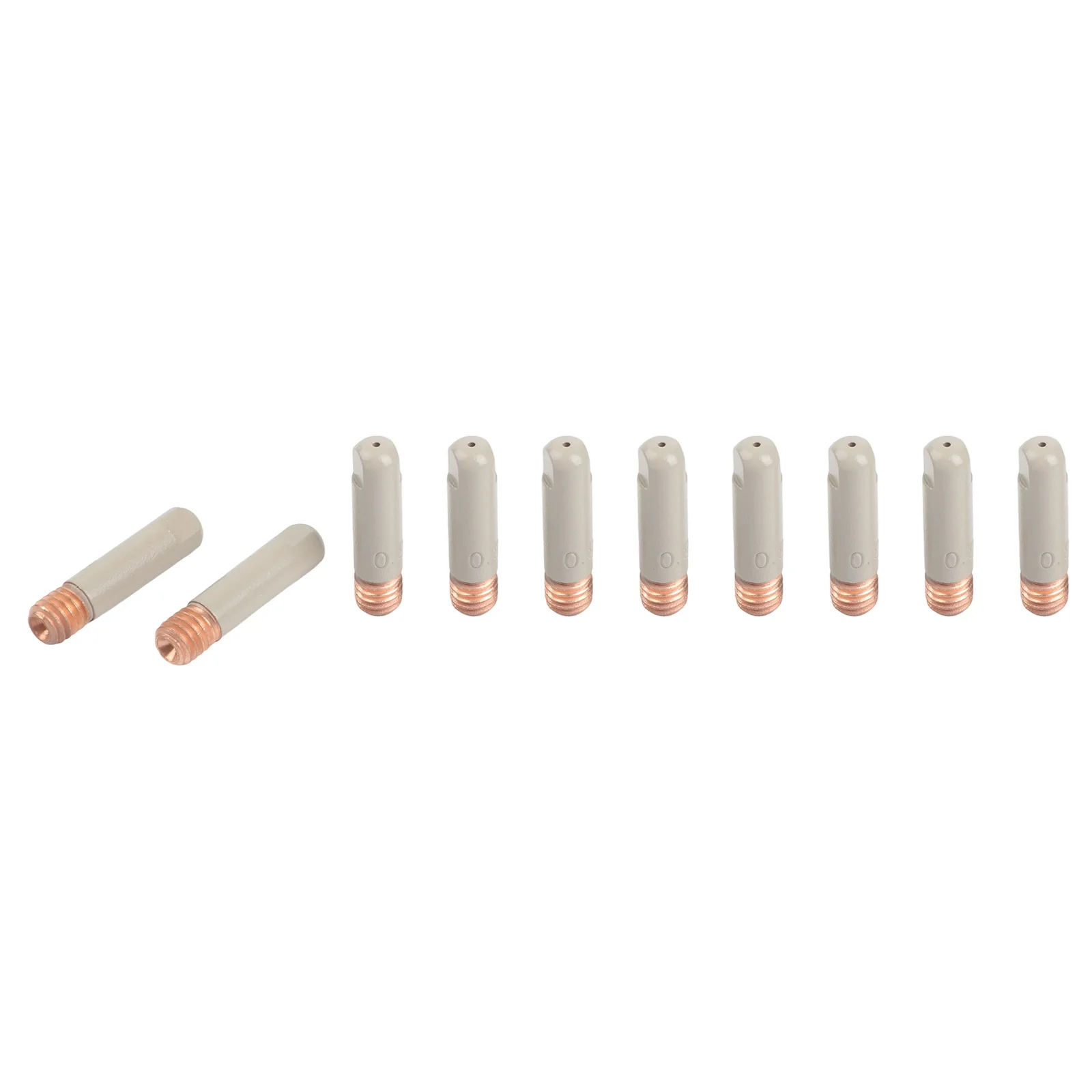 14PCS Welding Kit with Flux Core Gasless Nozzles 08mm Coated Tips and Gas Diffusers for Multiple Welding Models
