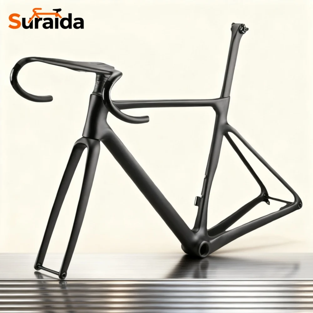 

Suraida 2026 NEW Ultra-light Carbon Road Racing Frame 700x38C BB86 Flat Mount Disc Brake Carbon Fiber Road Frameset Tire Fit