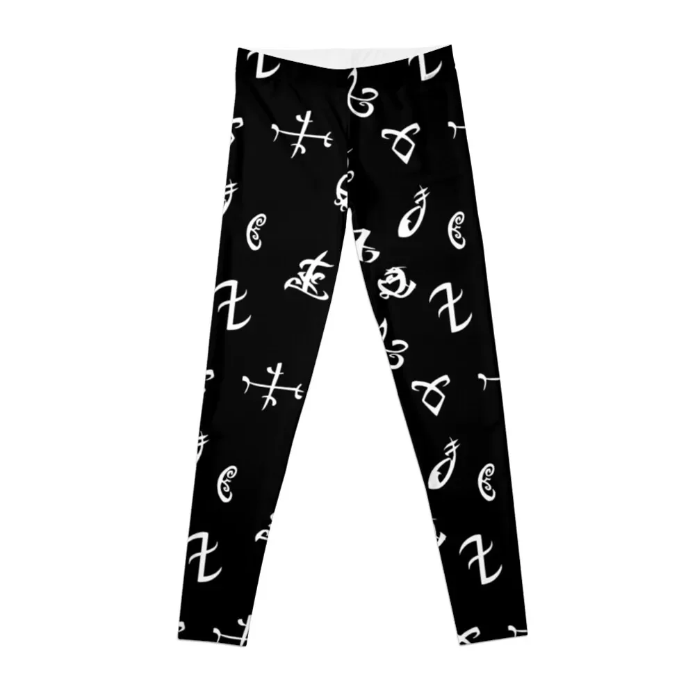 

shadowhunters runes B&W Leggings gym's clothing Training pants Womens Leggings