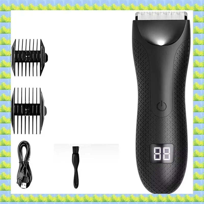 FZFZ Body Hair Trimmer Rechargeable Groin Hair Trimmer Comb Body Groomer For Men No Base