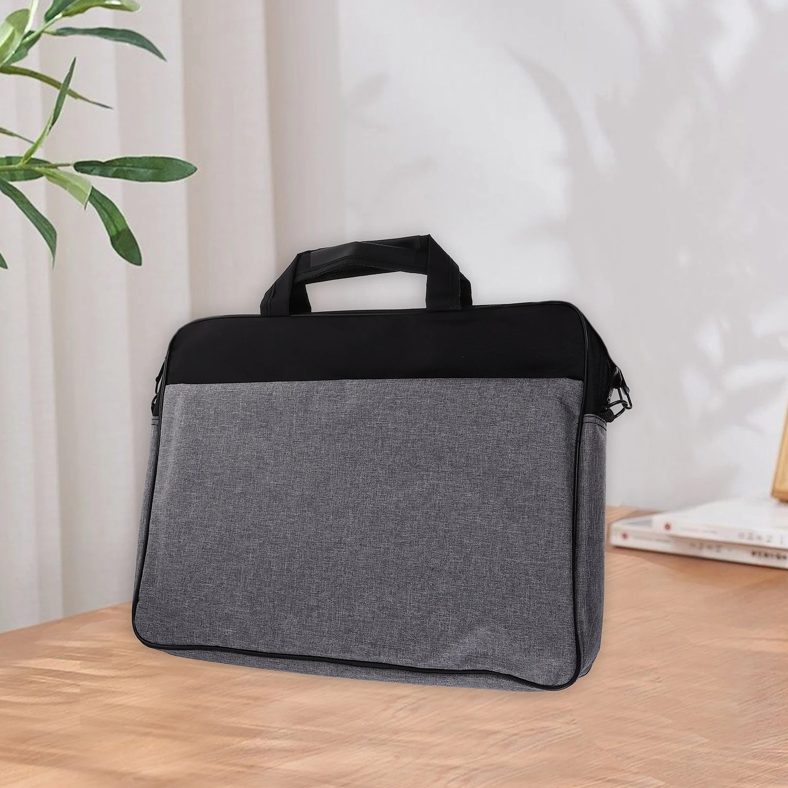

15.6 Inch Waterproof Laptop Case Scratch Resistant Polyester Computer Bag Portable Lightweight Organizer Zipper Student Travel