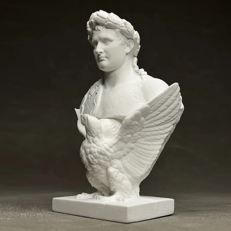 Modern Napoleon Bust Sculpture Model Bookshelf Wine Cabinet Decorative Art Figure Sculpture Crafts Interior Aesthetic Decoration