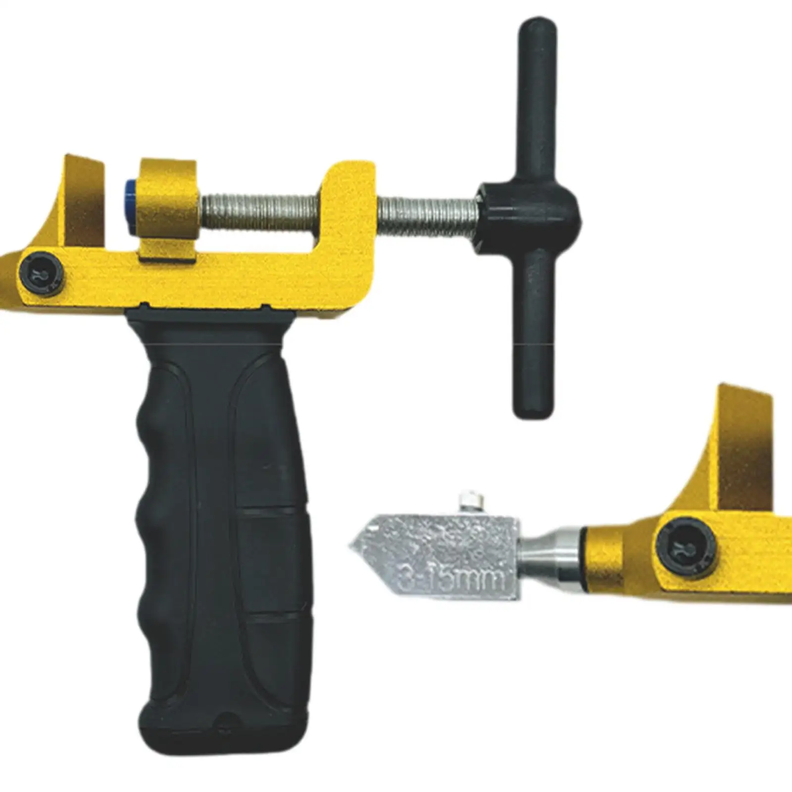 Glass Tile Cutter Hand Tool Manual Tile Cutting Machine Practical Multipurpose Portable with Spare Cutter Heads for Home DIY