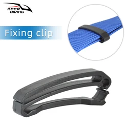 2 Pcs Plastic Fixing Clip for Webbing Quick Slip Keeper Webbing Tail Clip Buckle Belt Storage Buckle Diving Accessories