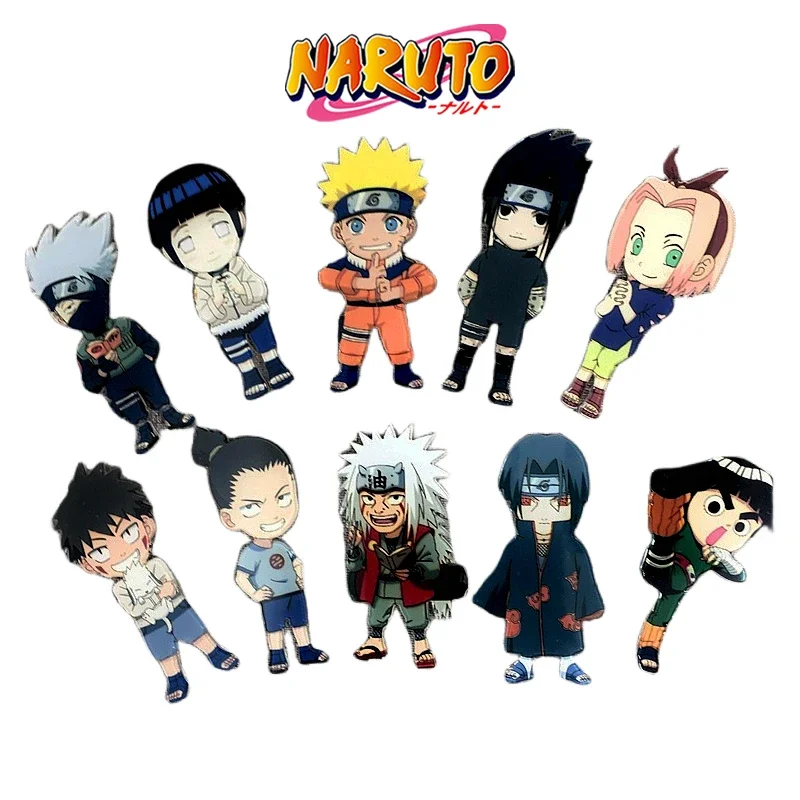 4-6cm Naruto Creative Refrigerator Magnetic Stickers Memo Magnet Cartoon Anime Acrylic Home Appliances Decoration Toys for Kids