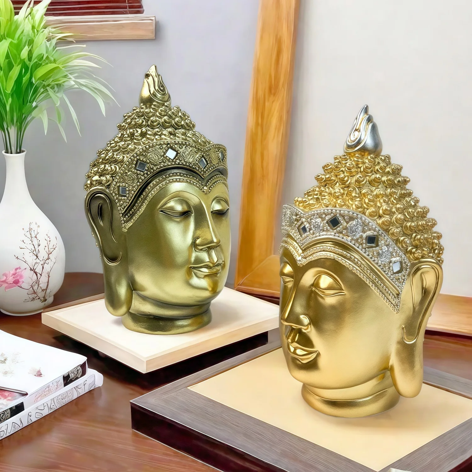 พระพุทธรูปศากยมุนี พระพุทธรูปท - Resin Art India บทวิจารณ์และราคา