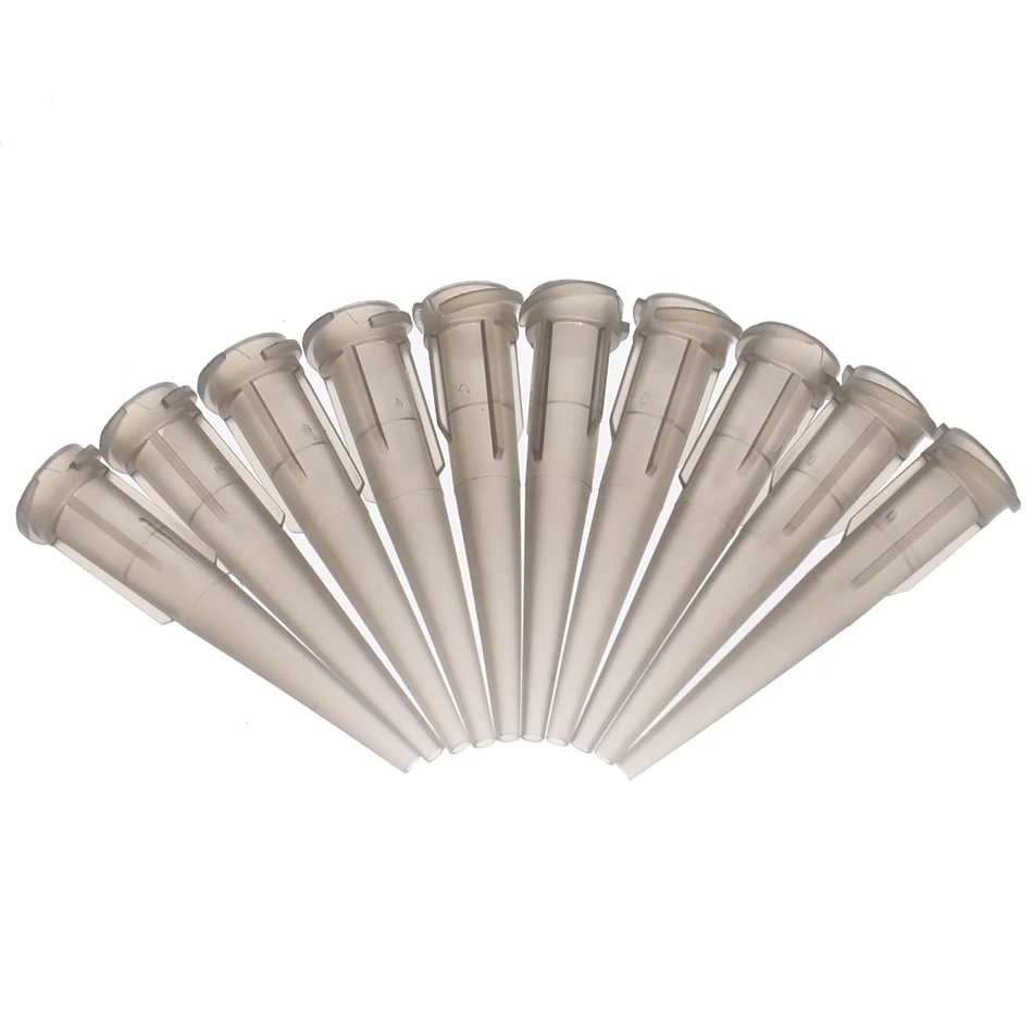 70pca/lot 14G - 27G TT assorted Plastic Conical Smoothflow Tapered Needle/Tips Dispense Tips set Glue dispensing nozzle