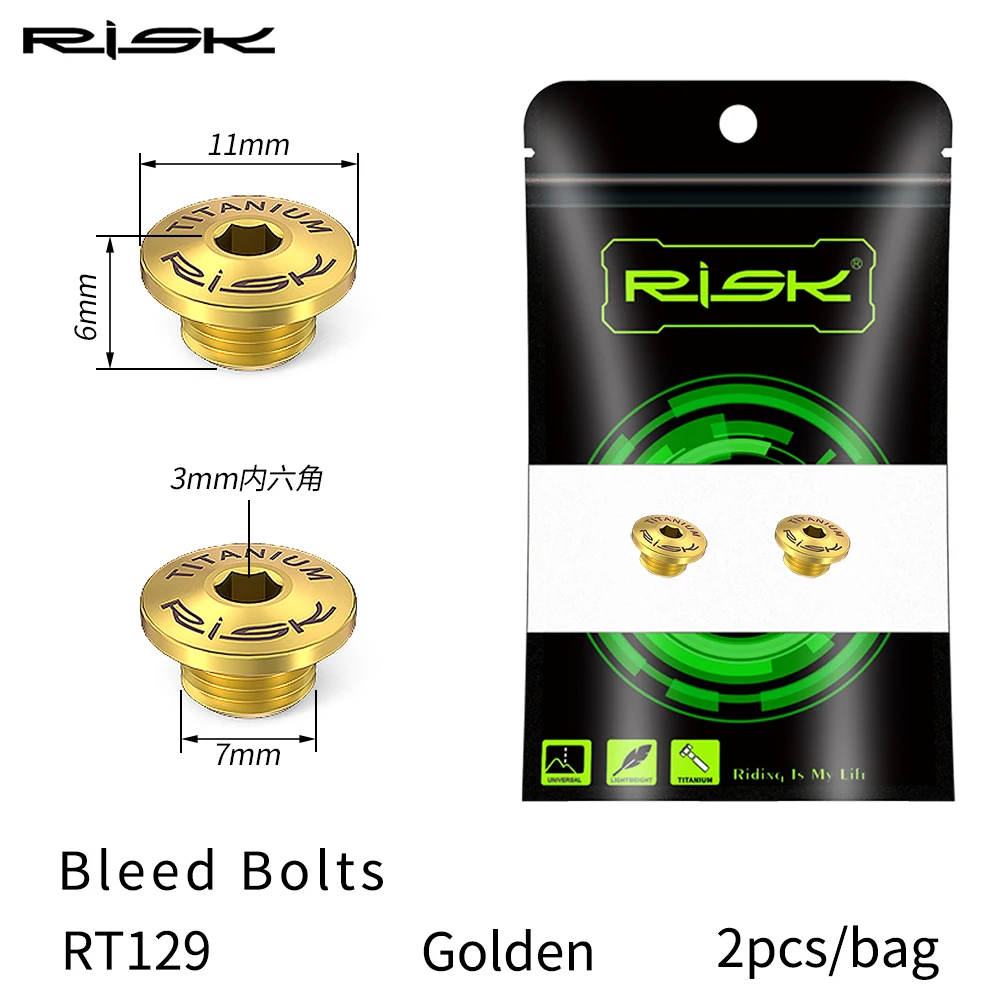 Bike Shift Lever Oil Bleed Bolt Screw, 2pcs