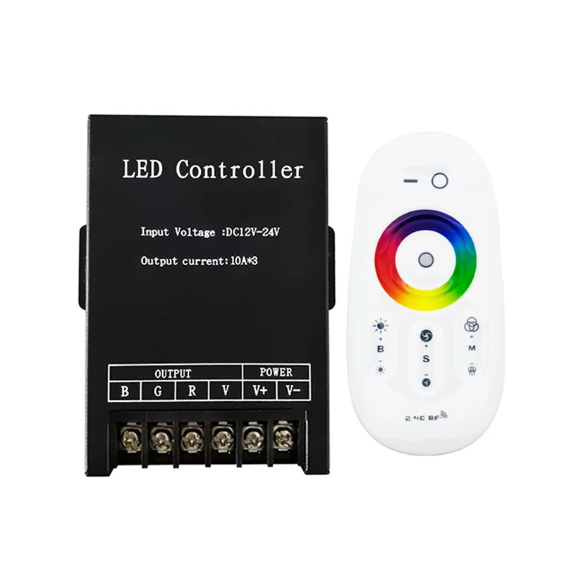 High power touch RGB iron shell controller intelligent colorful controller led wireless 30A controller