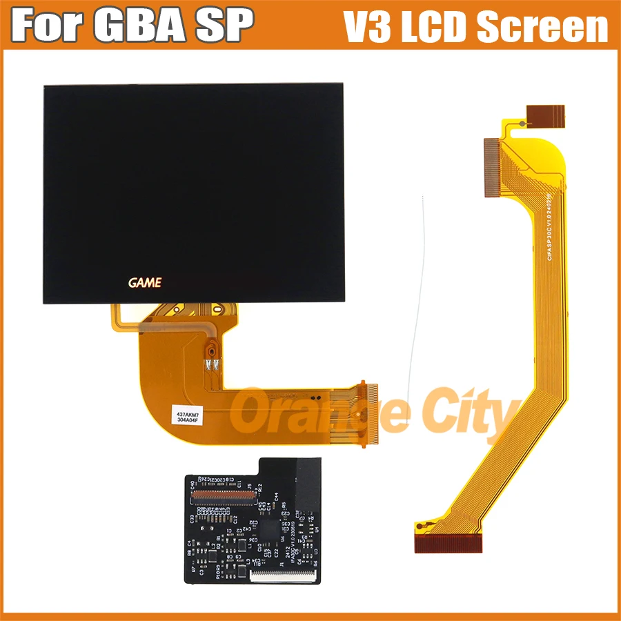 5Sets For GameBoy Advance SP Highlight IPS LCD Screen V3.0 IPS LCD Screen For GBA SP Highlight Brightness LCD Screen Replacement