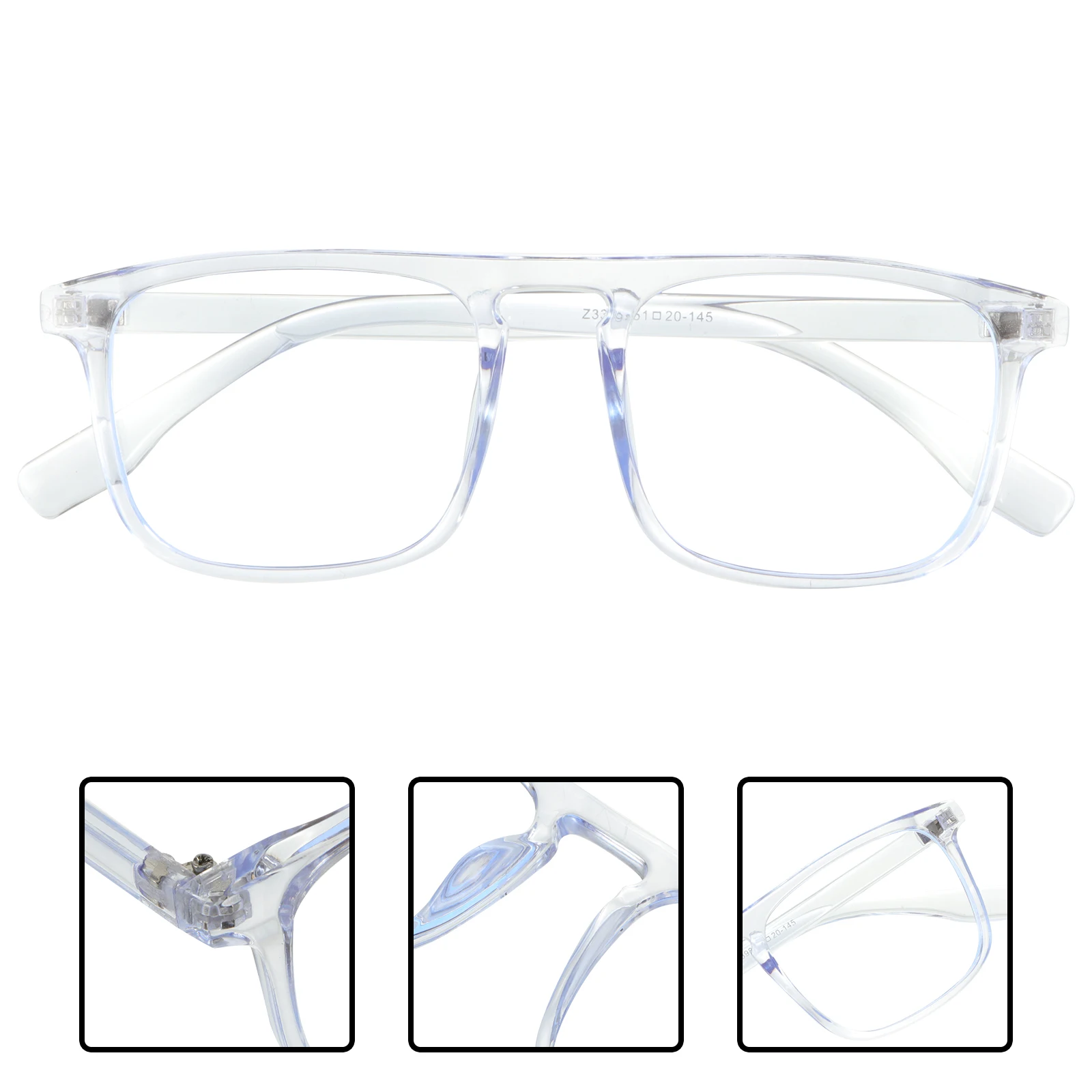 

Light Glasses Lightweight Comfortable Blue Light Blocking Eye Protective Computer Eyeglass Photo Prop Fits Most People