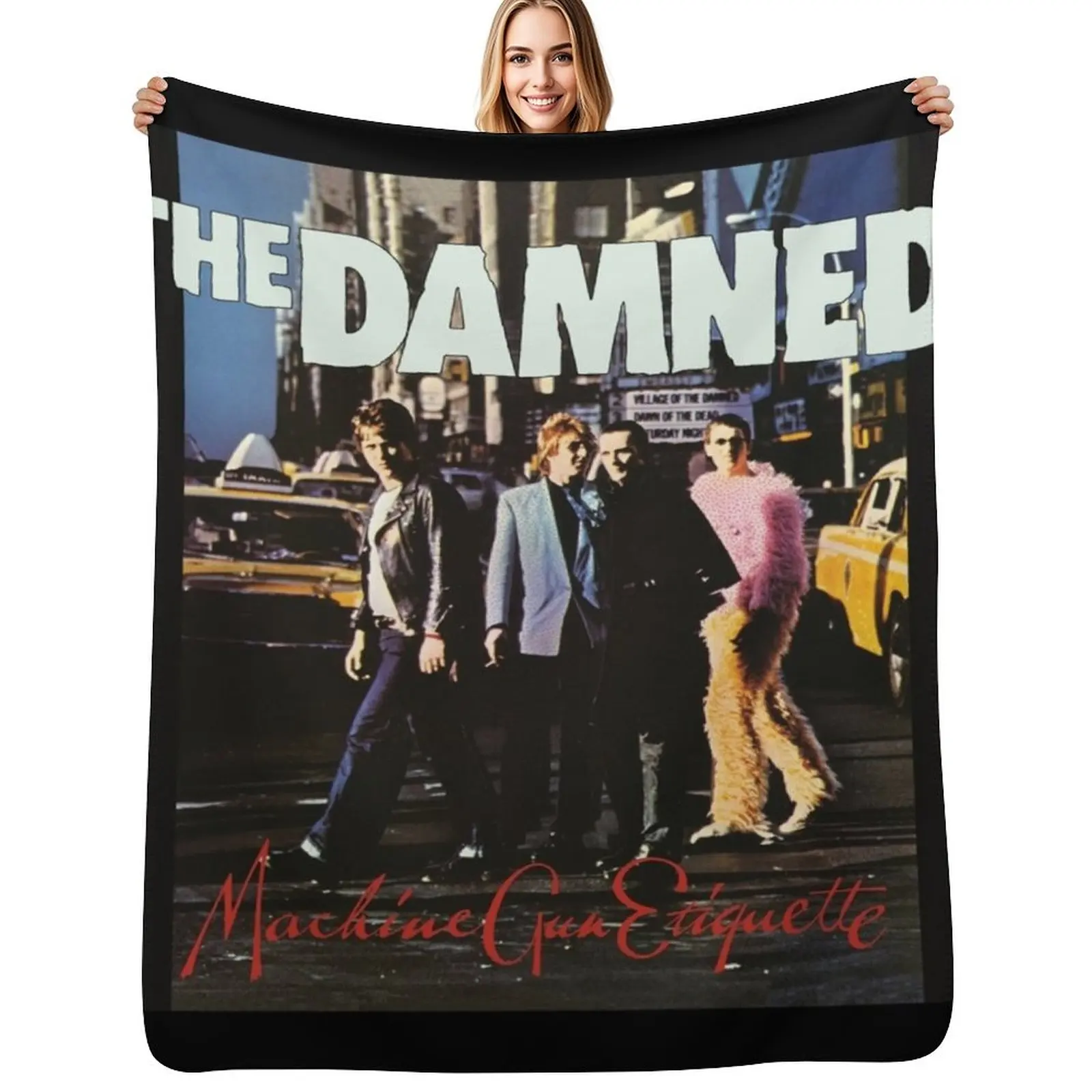 

The Damned machine gun etiquette 2 Throw Blanket Sofa warm for winter Personalized Gift Luxury Blankets