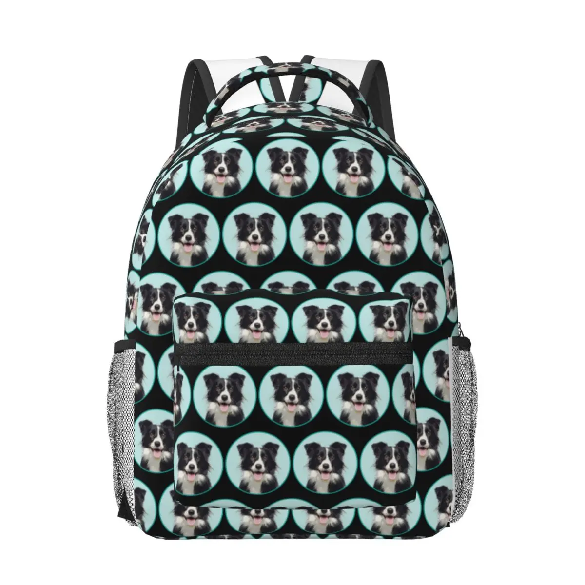 

Cute Border Collie Dog Funny Lovers Woman Backpacks Boys Girls Bookbag Casual Children School Bags Portability Laptop Rucksack