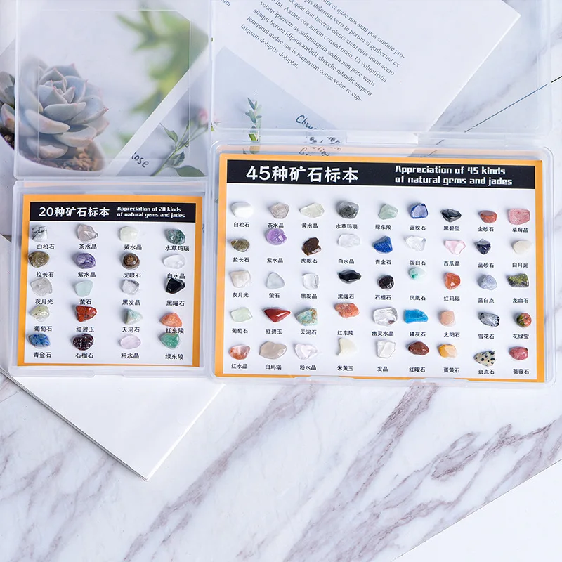 Boîte de Collection Citroën, Puces Naturelles, Charbon, Vrai Minerai, Quartz, Spécimens pour Enfants, Recherche Fuchsia, 20/45 Pièces