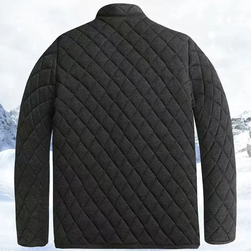 겨울 신상 남성 캐주얼 재킷 오리털 코트 따뜻한 면옷 롱 길이 싱글 버튼 클로저 솔리드 컬러 패셔너블 아빠 옷