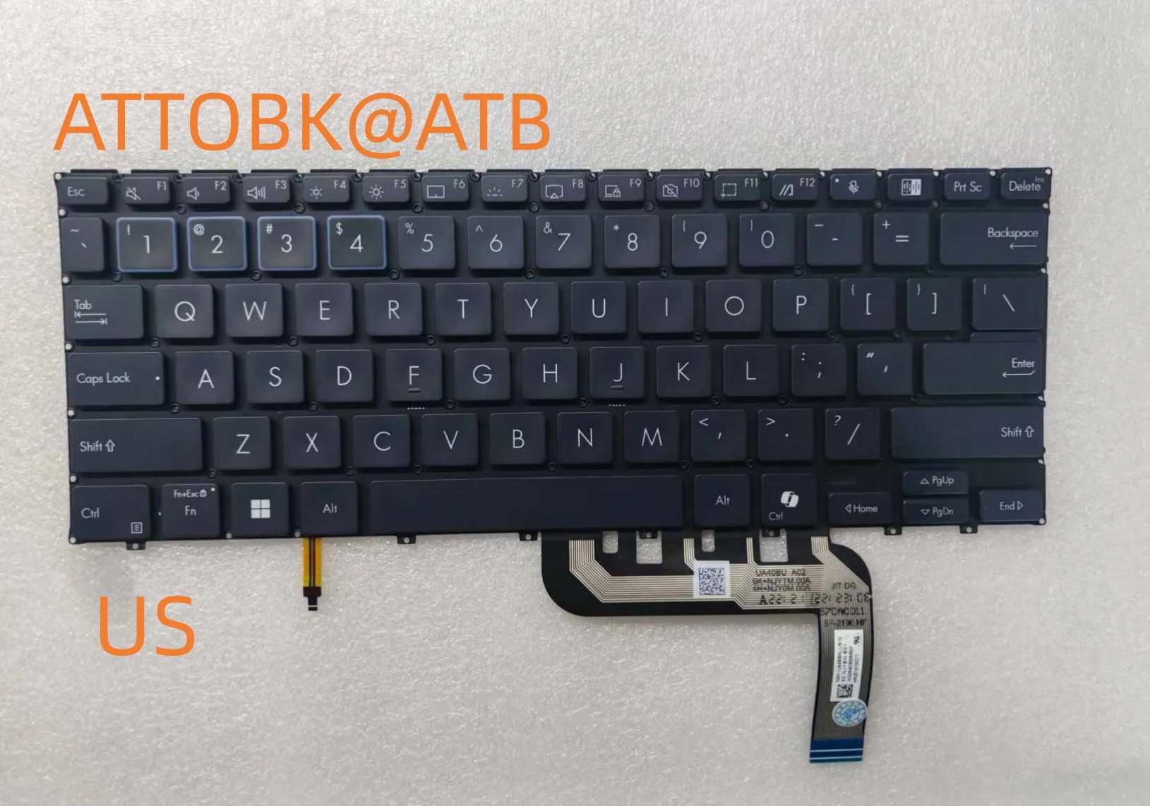 

Клавиатура с подсветкой B3402 для ноутбуков Asus ExpertBook B3 Flip B3402FEA B3402FBA (US, UK, CZ), подсветка NSK-UA47BN UA44BN