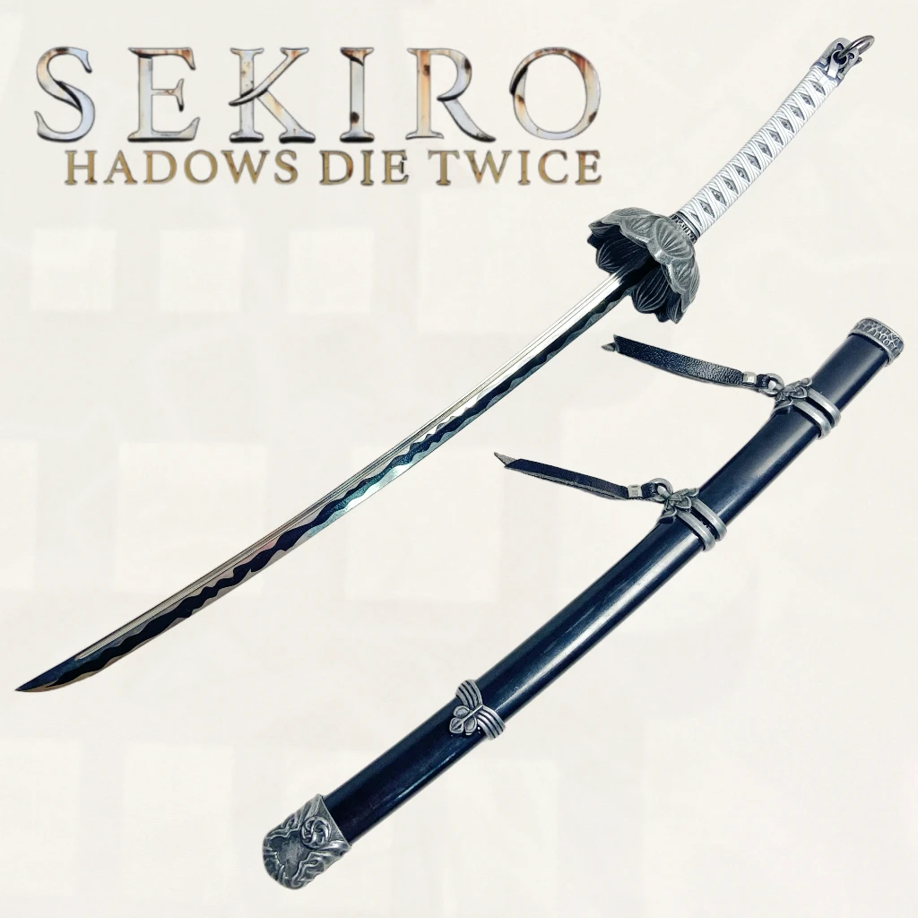 

9,6-дюймовый Sekiro Shadows Die Twice Metal Меч Катана Оригинальный японский нож Катана Сабля Ниндзя Аксессуары для косплея Опора Игрушка