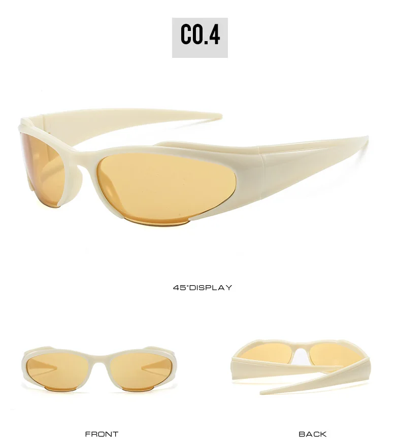 Y2K Sport Punk Sonnenbrille Frauen Männer 2025 Neue Luxus Marke Mode Retro 2000 der Brillen Vintage Steampunk Sonnenbrille Shades UV400 – Detail 12